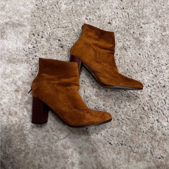 Tan Suede Booties - Picture 3 of 8